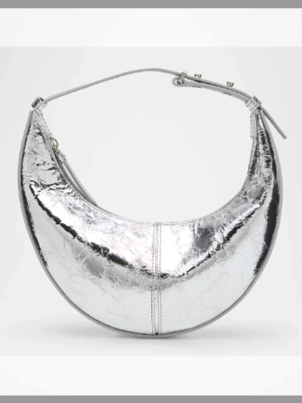 Proenza Schouler NWT Slide Mini Crinkled Metallic Leather Shoulder Bag ($720)